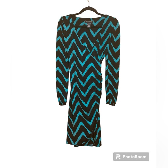 INC International Concepts Chevron Print Dress Size x-small - Picture 1 of 5